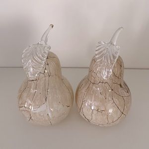 Murano glass hand blown pears